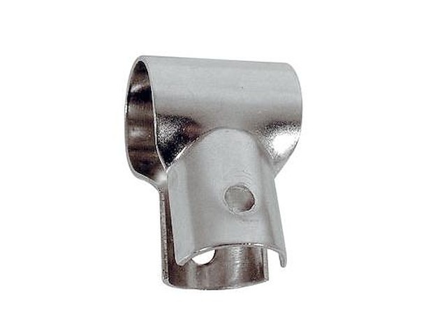 Giunto a T aperto in acciaio stampato 90° - 25 mm -