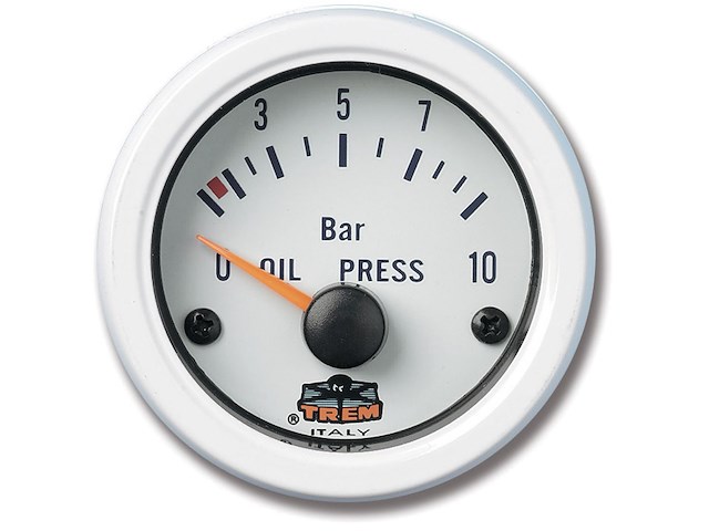 Indicatore pressione olio colore bianco