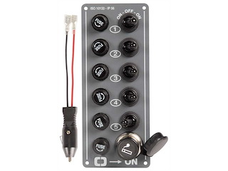 Pannello elettrico - Basic - 5 interruttori + spina accendisigari