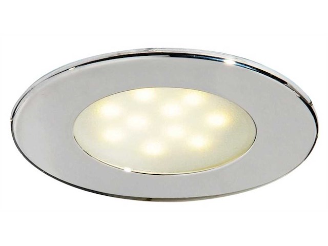 Faretto Led inox lucido e vetro satinato IP65