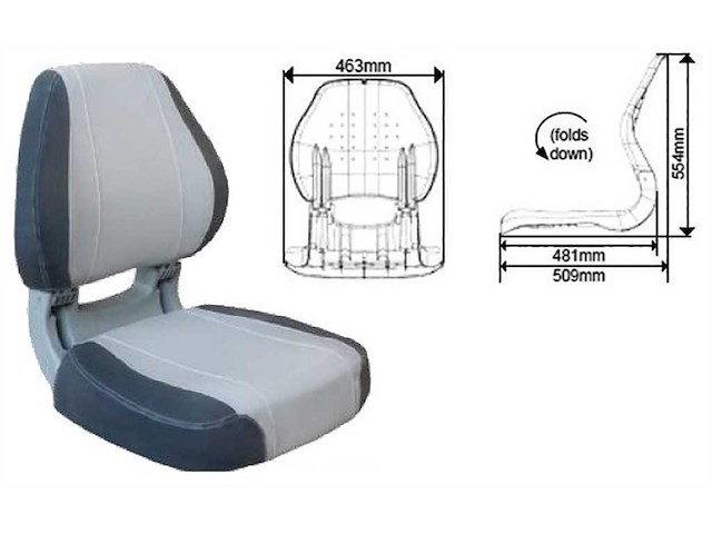 Sedile ergonomico Sirocco - Grigio