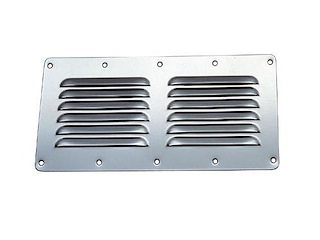 Presa d'aria in acciaio inox - 230 x 116 mm -