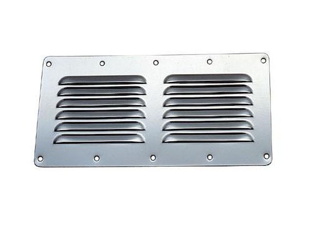 Presa d'aria in acciaio inox - 230 x 116 mm -