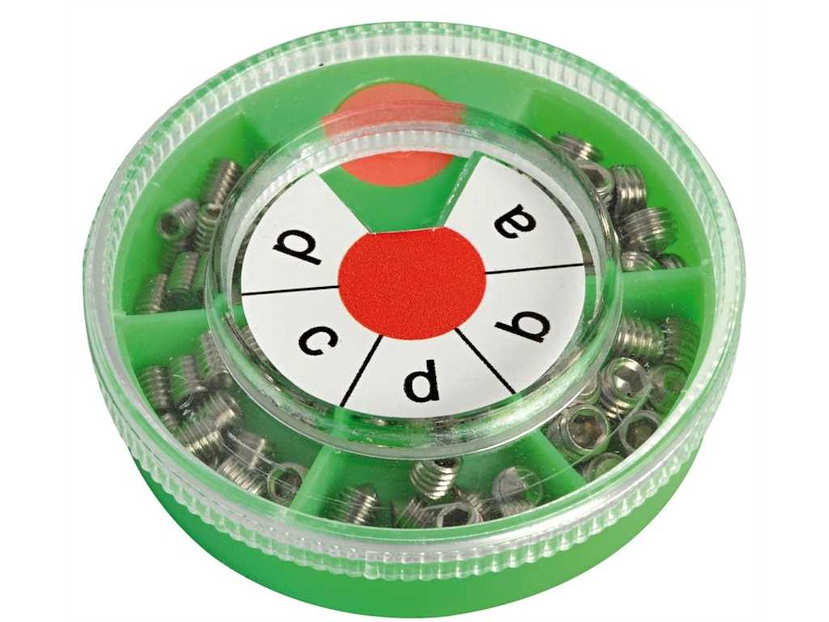 Assortimento grani in acciaio inox