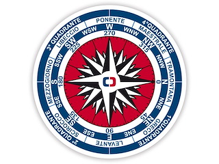 Adesivo Rosa dei Venti Big