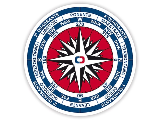 Adesivo Rosa dei Venti Big