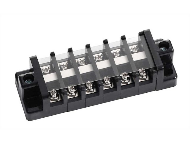 Morsettiere con coperchio di protezione - 30A / 6 Terminali -