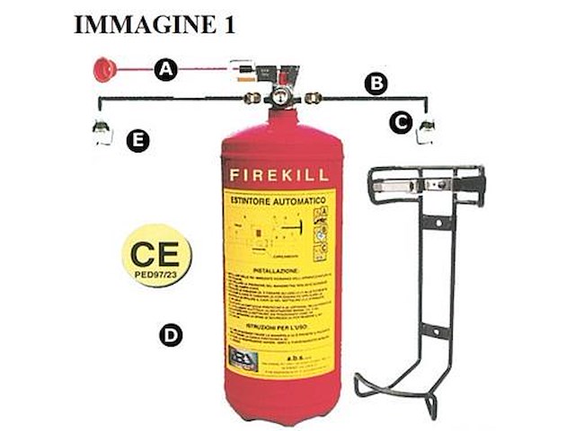 Impianto di estinzione automatico - 3 Kg -