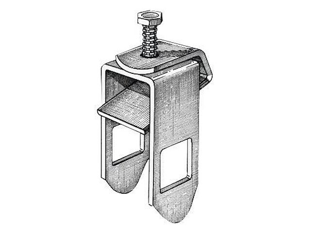 Staffa per fissaggio tubo - 60 x 40 mm. -
