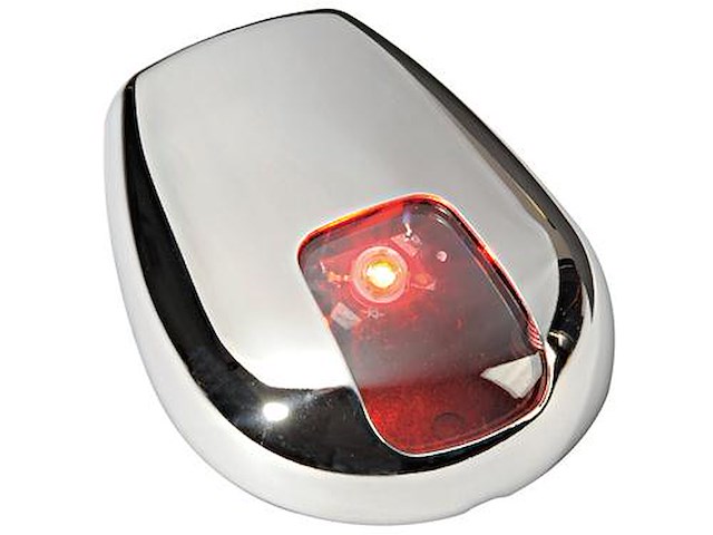 Fanale in acciaio inox luce LED - Rosso montaggio a parete