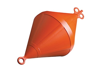 Gavitello biconico -  49 x 22 cm - ARANCIO -