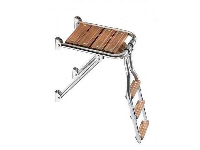 Plancetta di poppa con scaletta - 27 x 39 cm. - 3 Gradini -