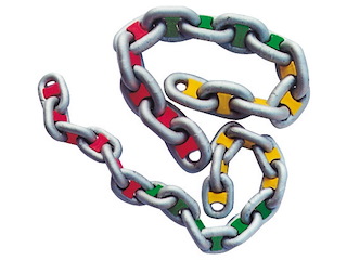 Segnacatena colore verde per catene da 10 mm