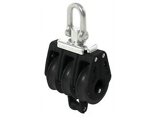 Bozzello LEWMAR Control triplo con arricavo - Ø 30 mm per cime da 8 Ø mm