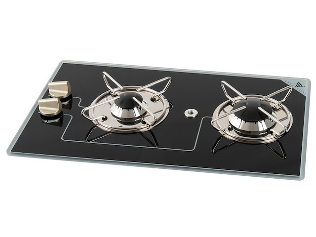 Piano a gas 2 fuochi - 500 x 300 mm -