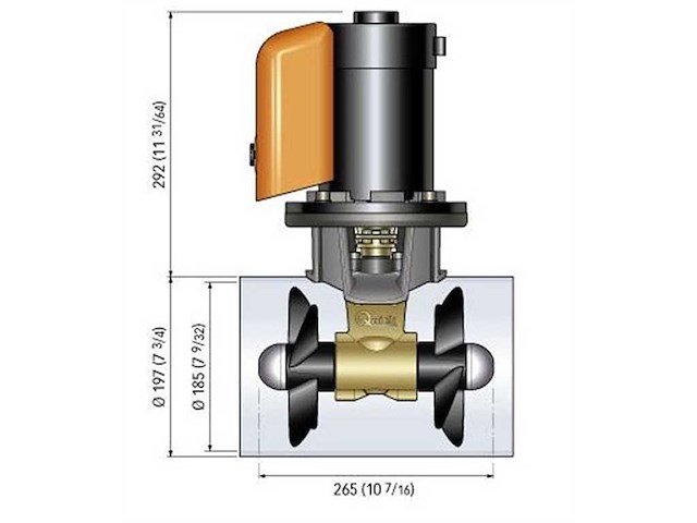 Elica di prua Quick BTQ 185 DP - 65 kg 12 V