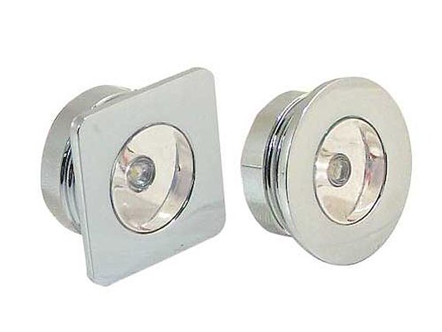 Luce di cortesia 1 led quadrata luce Bianca