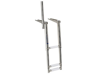 Scaletta telescopica Mini 3 gradini con maniglia di presa