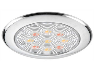 Plafoniera senza incasso - 5 Led bianchi + 4 rossi