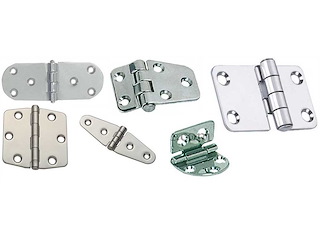 Cerniera 137 x 39 x 2 mm. Nodo mezzo incasso