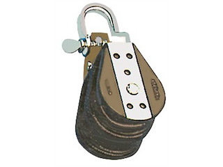 Bozzello 3 pulegge + attacco con grillo VIADANA - "D"