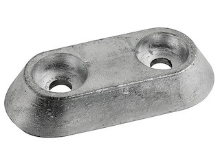 Piastra zinco tipo Vetus 100 mm.