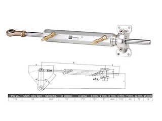 Cilindro Ultraflex UC116-I per motori Entrobordo - 116 cc -