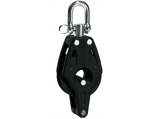 Bozzello LEWMAR Control singolo con arricavo - Ø 40 mm per cime da 10 Ø mm