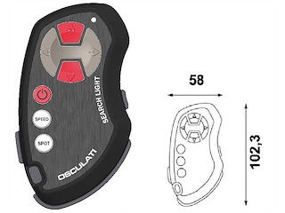 Radiocomando per proiettore Led motorizzato 