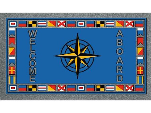 Tappetino antisdrucciolo Format - Rosa dei venti - 50 x 80 cm. -