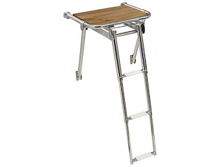 Plancetta di poppa con scaletta a scomparsa