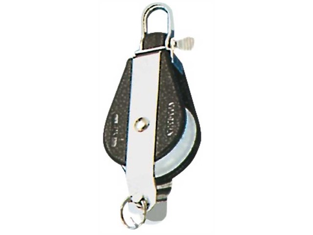 Bozzello 1 puleggia, con arricavo, attacco universale fisso o girevole VIADANA - "C"