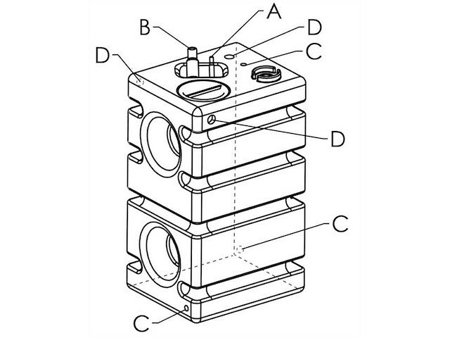 Serbatoio rigido modulare per acqua potabile - 236 lt