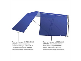 Telo prolunga anteriore tendalino Roll Bar - Rosso -