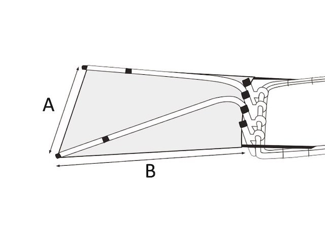 Estensione T-Top 137 × 121 cm – Blu Navy