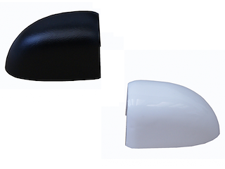 Terminale nero per bottazzo in PVC  H 31 mm. 