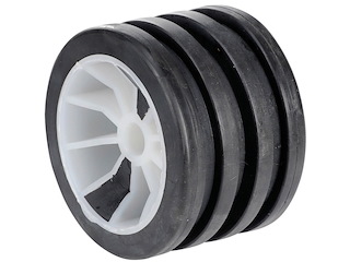 Rullo laterale per carrelli - 105 x 75 mm. / Foro da 15 mm. -