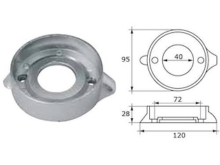 Anodo a collare Sail Drive 120 - VOLVO -