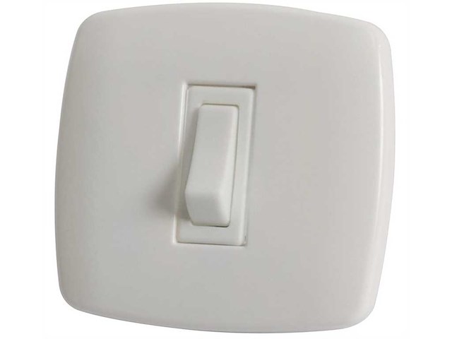 Interruttori esterni per bassa tensione - Singolo bianco