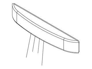 Luce di cortesia a Led - Luce Blu verso il basso -