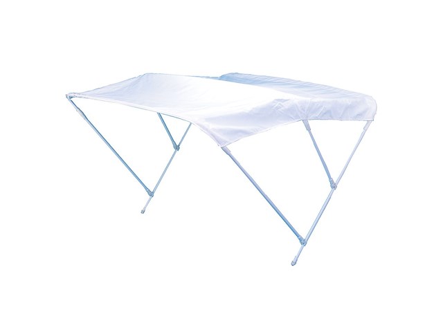 Capottina parasole 3 archi col. bianco 225 cm