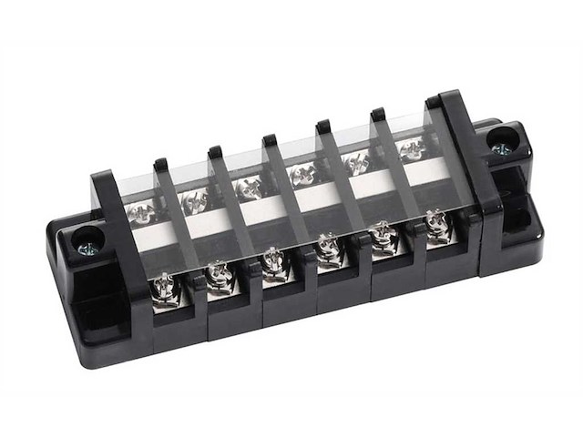 Morsettiere con coperchio di protezione - 20A / 6 Terminali -