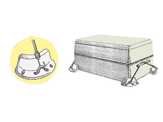 Sistema di ancoraggio per ghiacciaie 