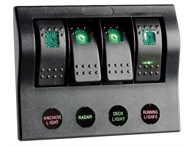 Pannello elettrico PCP Compact - 4 interruttori