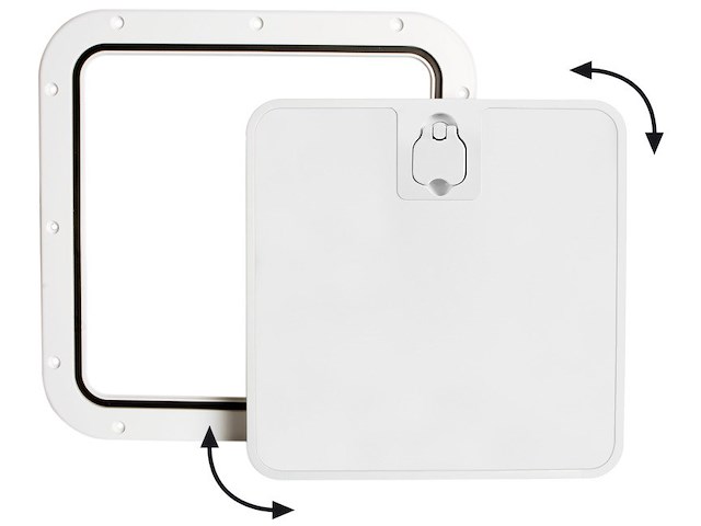 Portello d'ispezione con frontale estraibile 375 x 375