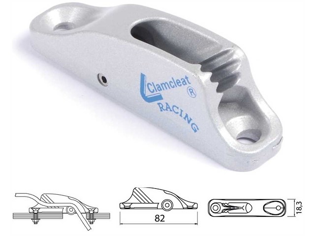 Strozzascotte con rullo basso CLAMCLEATS - 3/6 mm. .