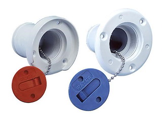 Tappo imbarco carburante in plastica "FUEL" Ø51 mm.