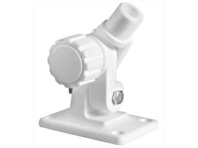 Base per antenne in nylon - doppio snodo con pomello -