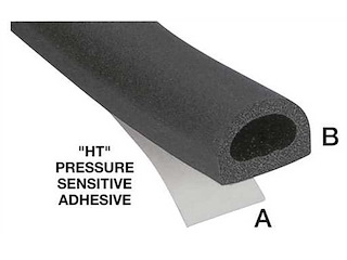 Guarnizione adesiva in EPDM - 16 mm - HT - al mt. -
