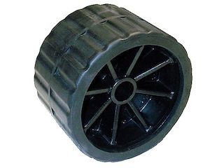 Rullo laterale per carrelli - 120 x 75 mm. / Foro 18,5 mm - Nero